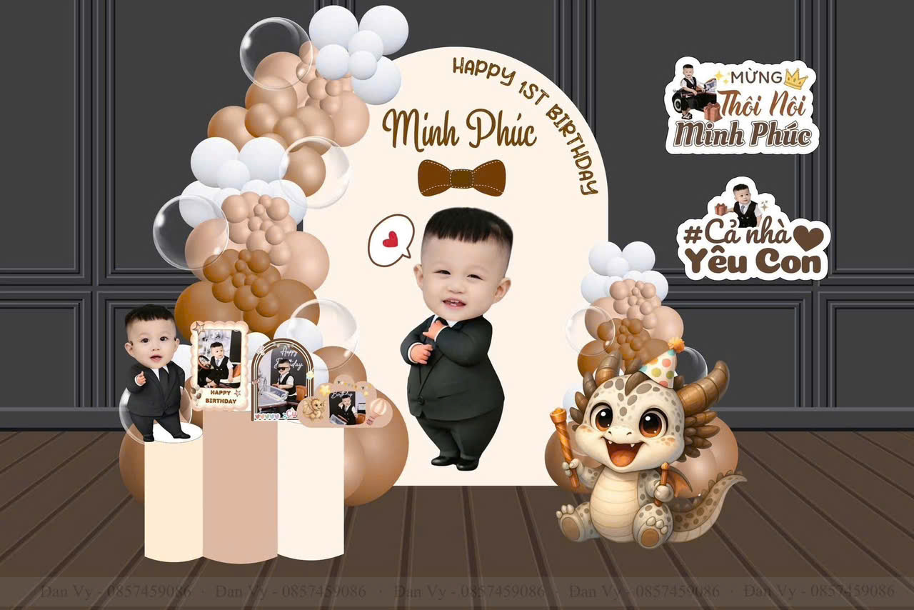 Trang trí tiệc thôi nôi cho bé